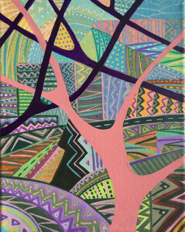 Wonderland, 2017, Acrylic on canvas, 8 x 10 in (4)